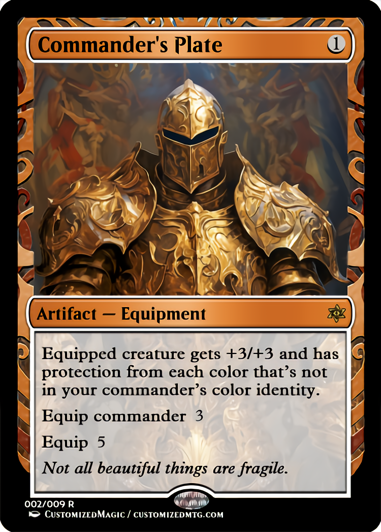 Commander's Plate | Commanders Plate.1 | Magic the Gathering Proxy Cards