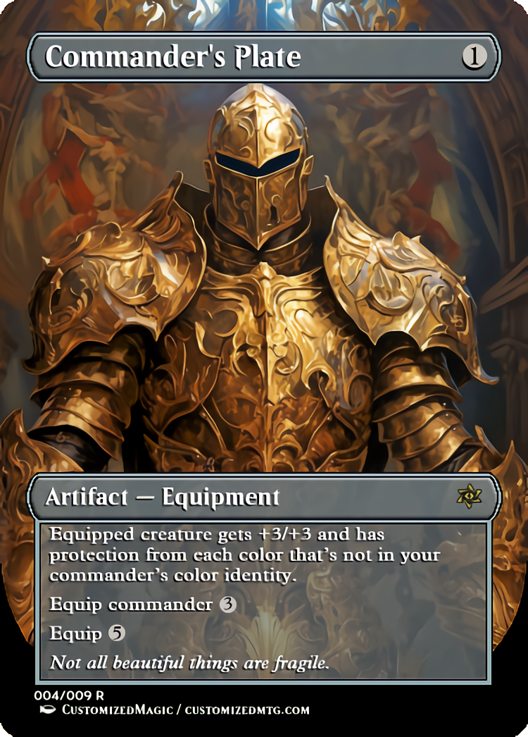 Commander's Plate | Commanders Plate.3 | Magic the Gathering Proxy Cards