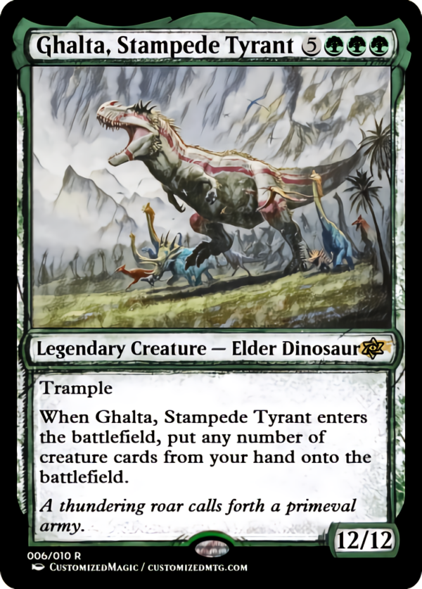 Ghalta, Stampede Tyrant | Ghalta Stampede Tyrant.5 | Magic the Gathering Proxy Cards