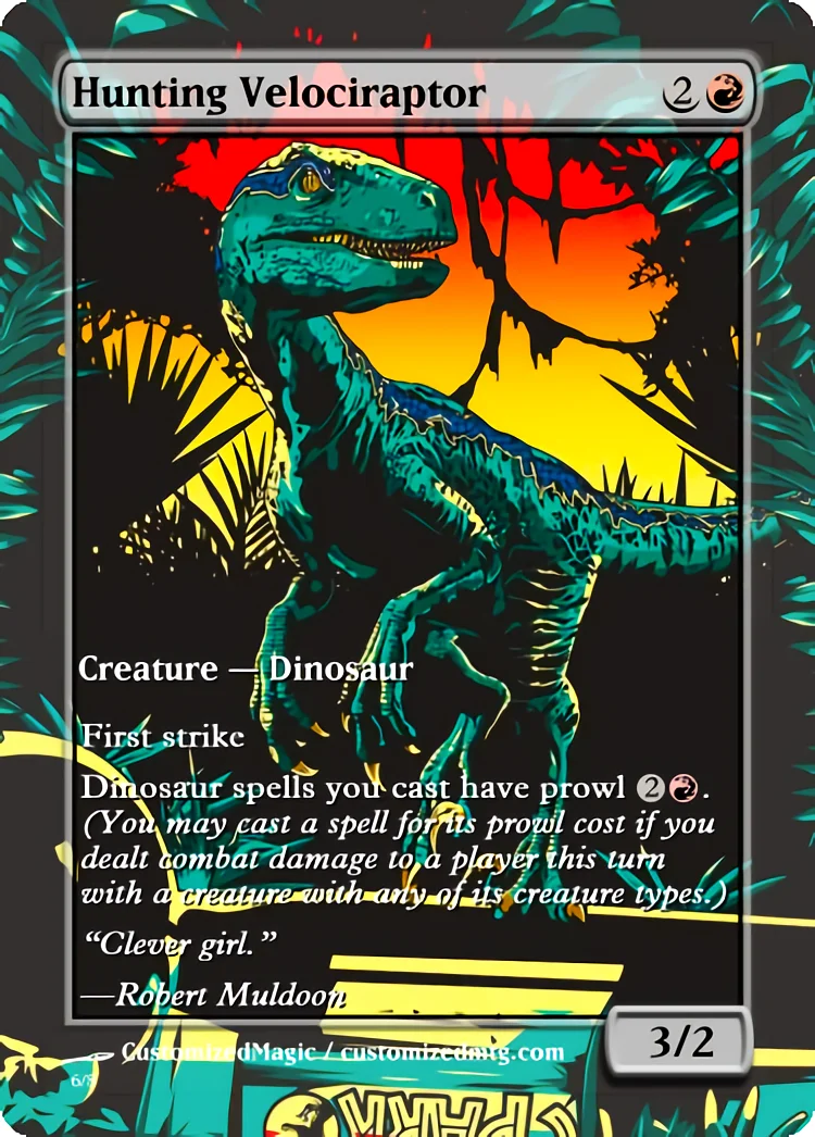 Hunting Velociraptor | Magic The Gathering Proxy Cards