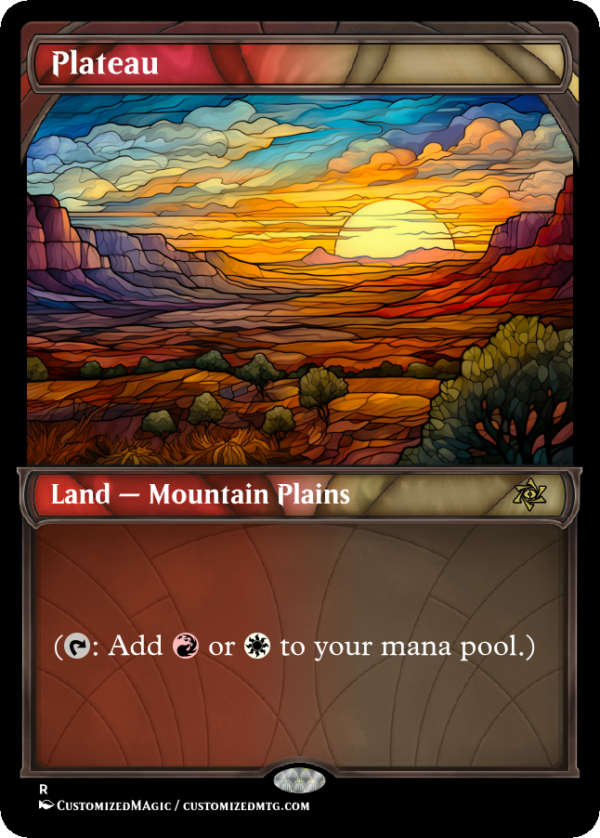 Dual Lands - Stained Glass | Plateau | Magic the Gathering Proxy Cards