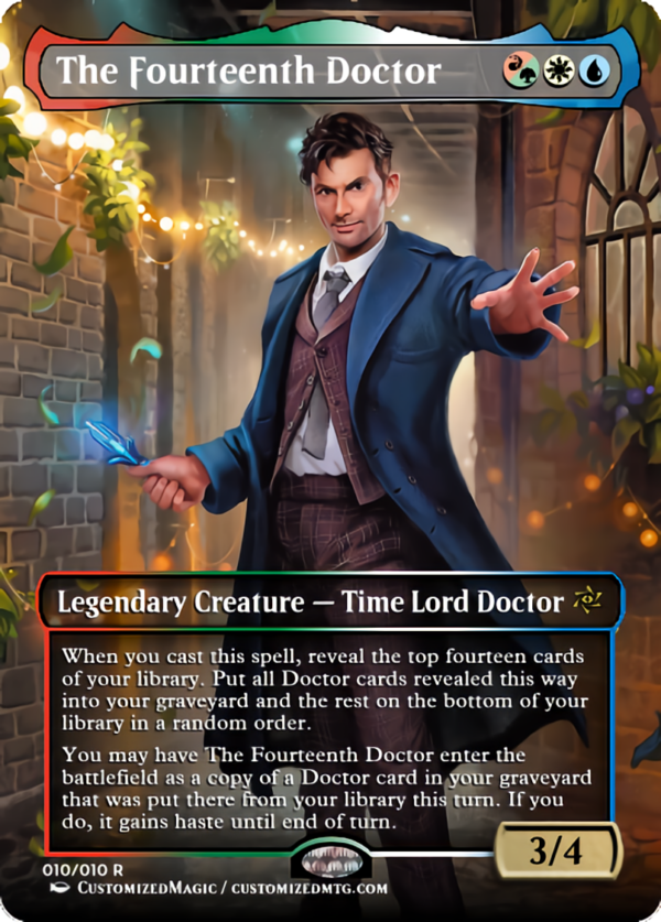 Secret Lair x Doctor Who: Regeneration | The Fourteenth Doctor | Magic the Gathering Proxy Cards