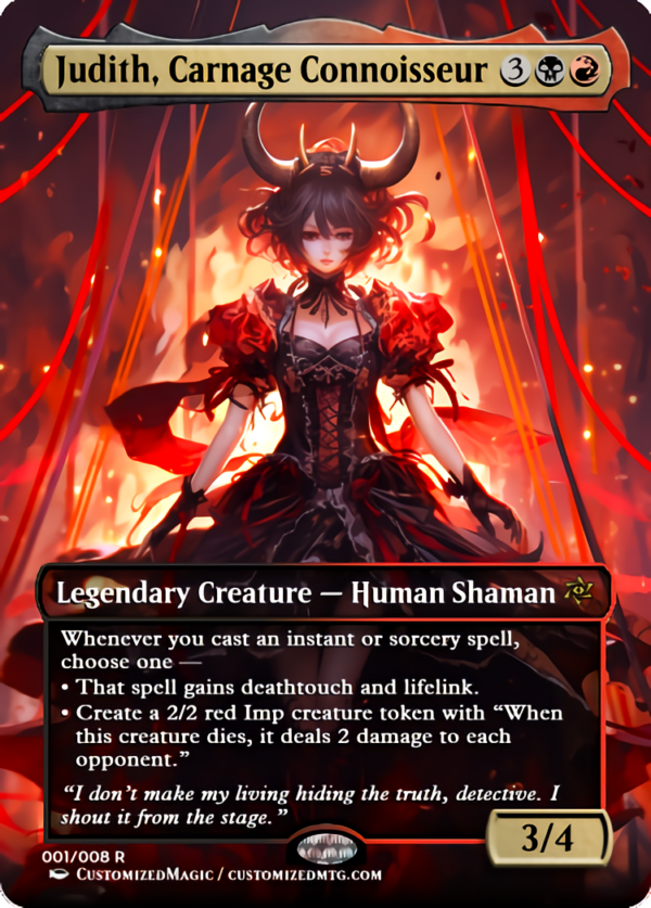 Judith, Carnage Connoisseur | Judith Carnage Connoisseur | Magic the Gathering Proxy Cards