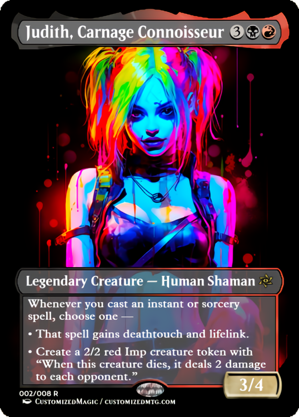 Judith, Carnage Connoisseur | Judith Carnage Connoisseur.1 | Magic the Gathering Proxy Cards