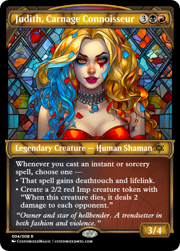 Judith, Carnage Connoisseur | Judith Carnage Connoisseur.3 | Magic the Gathering Proxy Cards