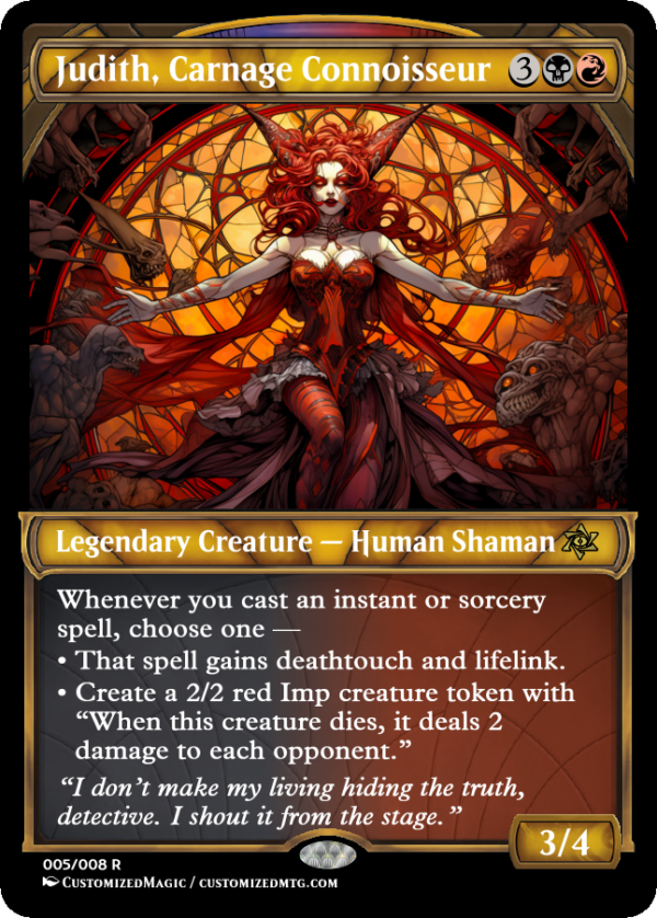 Judith, Carnage Connoisseur | Judith Carnage Connoisseur.4 | Magic the Gathering Proxy Cards