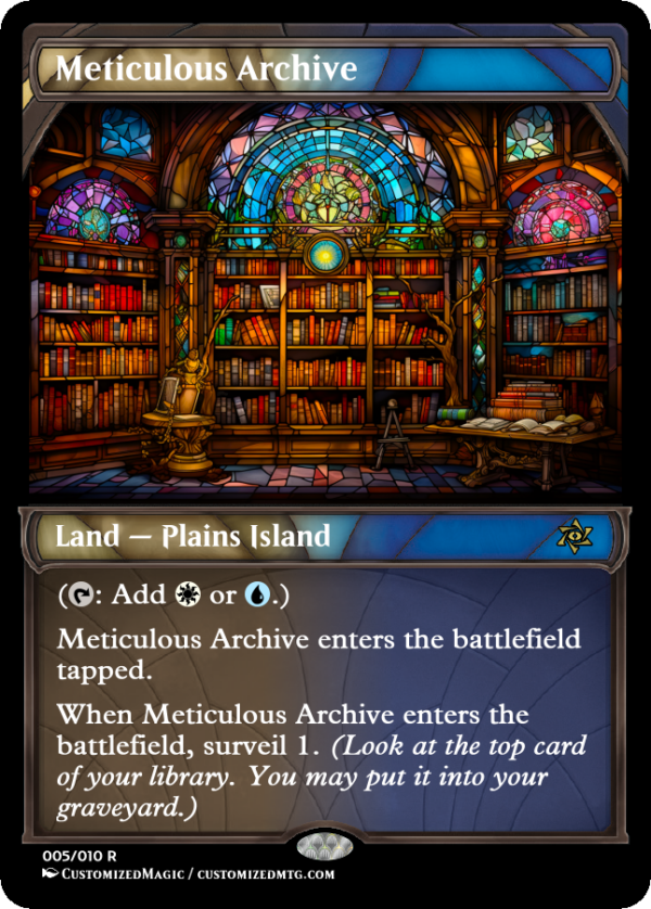 Murders at Karlov Manor Dual Lands - Stained Glass | Meticulous Archive | Magic the Gathering Proxy Cards