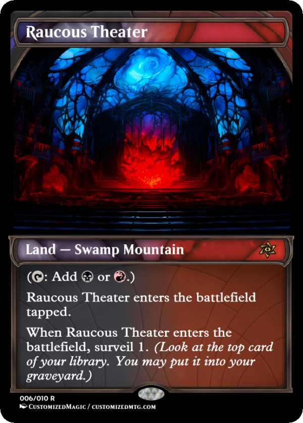Murders at Karlov Manor Dual Lands - Stained Glass | Raucous Theater | Magic the Gathering Proxy Cards