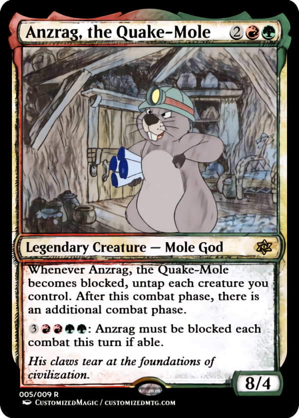 Anzrag, the Quake-Mole | Anzrag the Quake Mole.4 | Magic the Gathering Proxy Cards