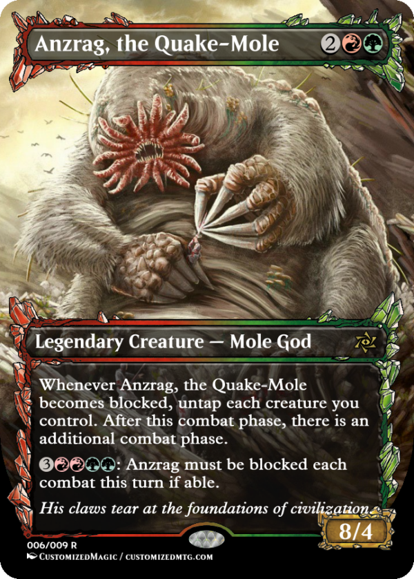 Anzrag, the Quake-Mole | Anzrag the Quake Mole.5 | Magic the Gathering Proxy Cards