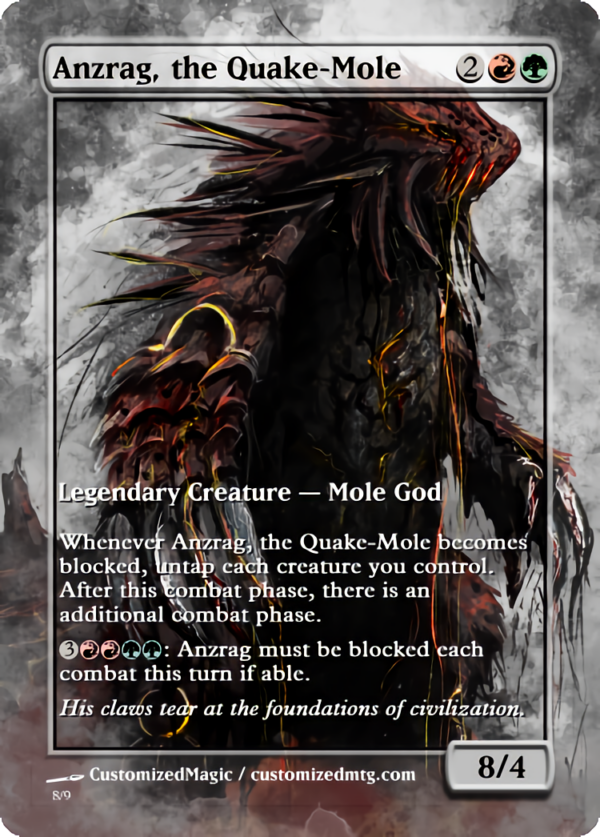 Anzrag, the Quake-Mole | Anzrag the Quake Mole.7 | Magic the Gathering Proxy Cards