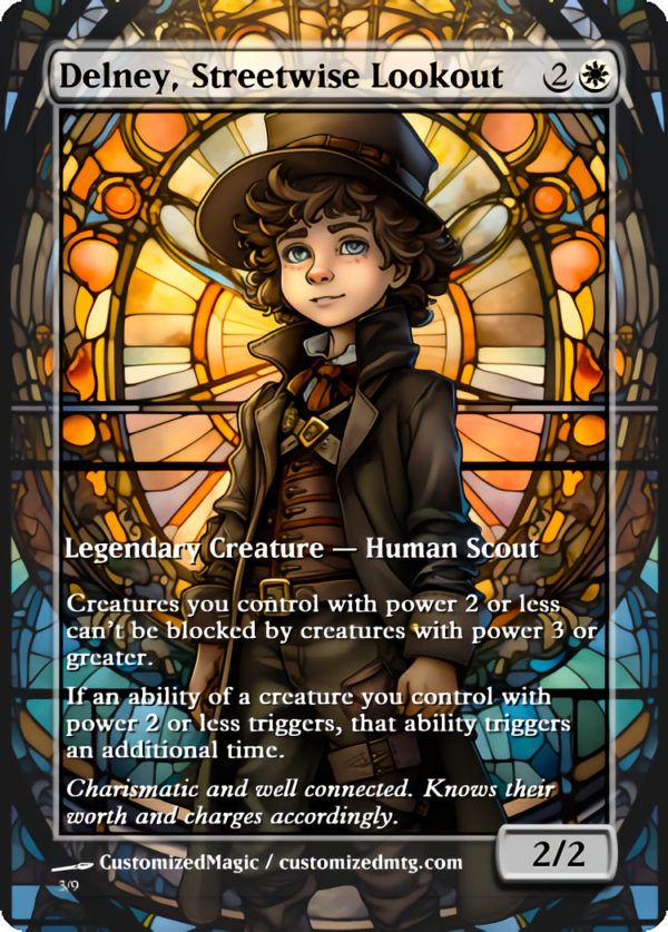 Delney, Streetwise Lookout | Delney Streetwise Lookout.2 | Magic the Gathering Proxy Cards