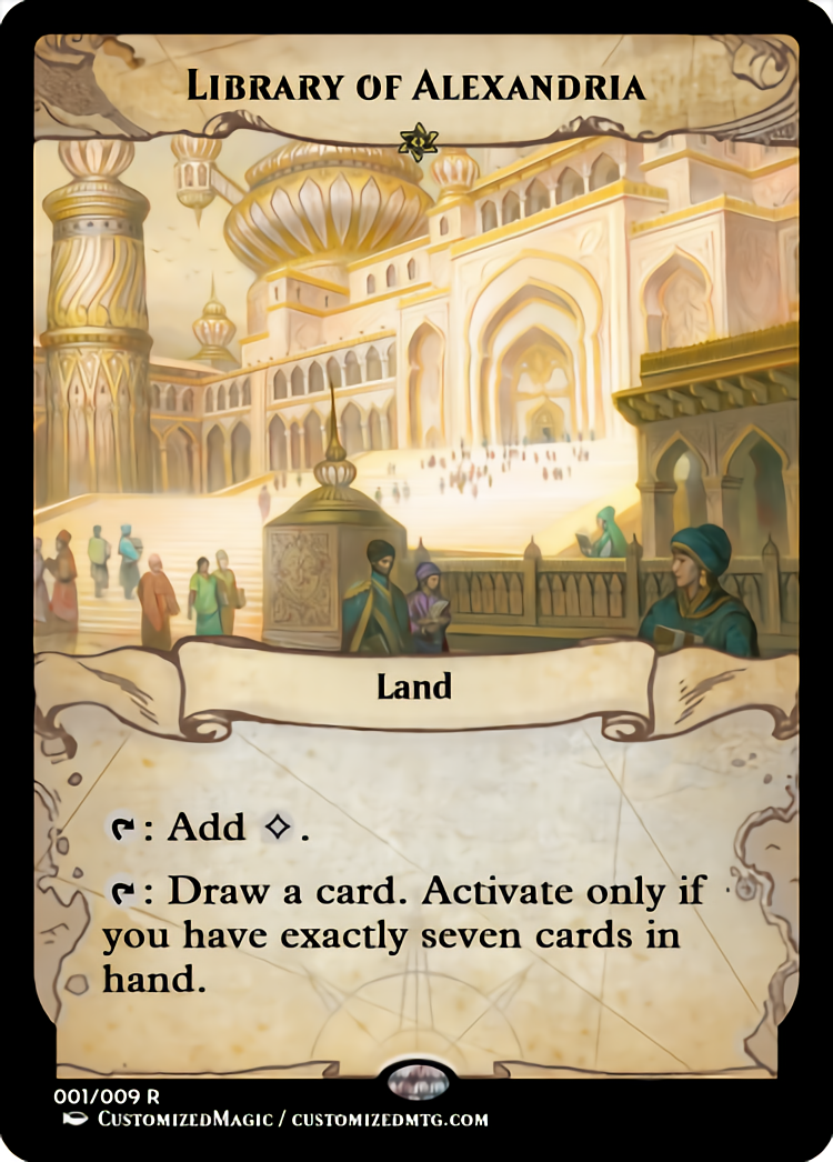 Library of Alexandria | Library of | Magic the Gathering Proxy Cards