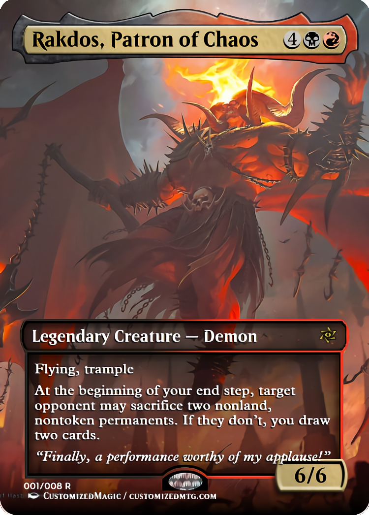 Rakdos, Patron of Chaos | Rakdos Patron of Chaos.10 | Magic the Gathering Proxy Cards
