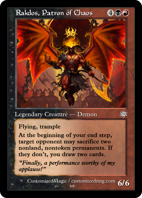 Rakdos, Patron of Chaos | Rakdos Patron of Chaos.14 | Magic the Gathering Proxy Cards