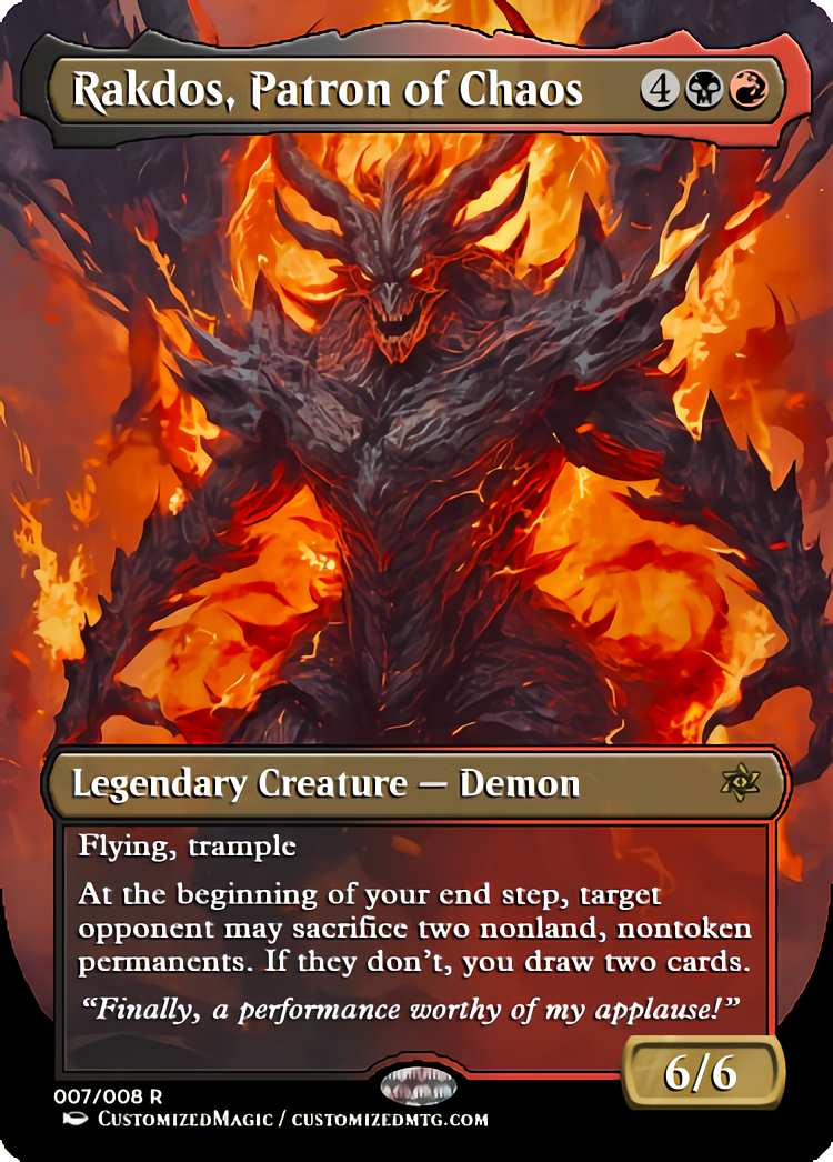 Rakdos, Patron of Chaos | Rakdos Patron of Chaos.16 | Magic the Gathering Proxy Cards