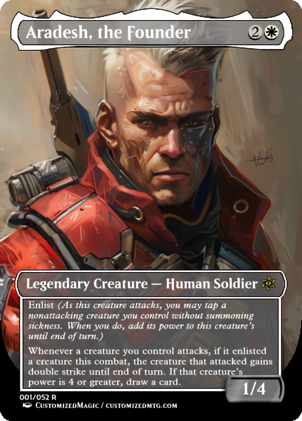 Fallout Commanders 1 of 3 | Aradesh the Founder | Magic the Gathering Proxy Cards