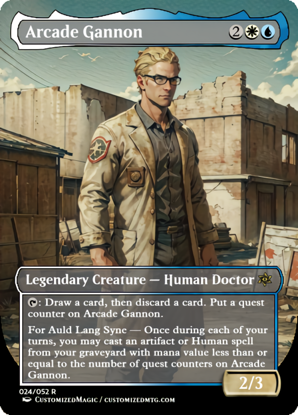Fallout Commanders 1 of 3 | Arcade Gannon | Magic the Gathering Proxy Cards