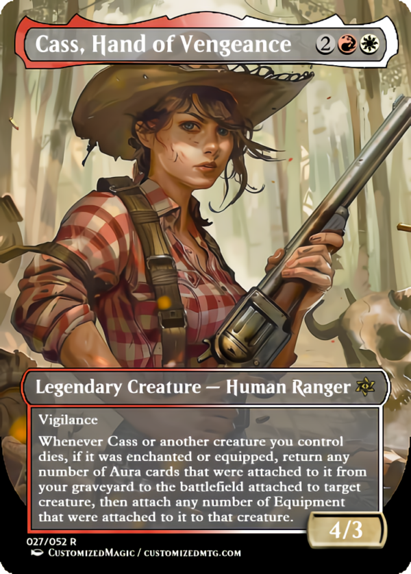 Fallout Commanders 1 of 3 | Cass Hand of Vengeance | Magic the Gathering Proxy Cards