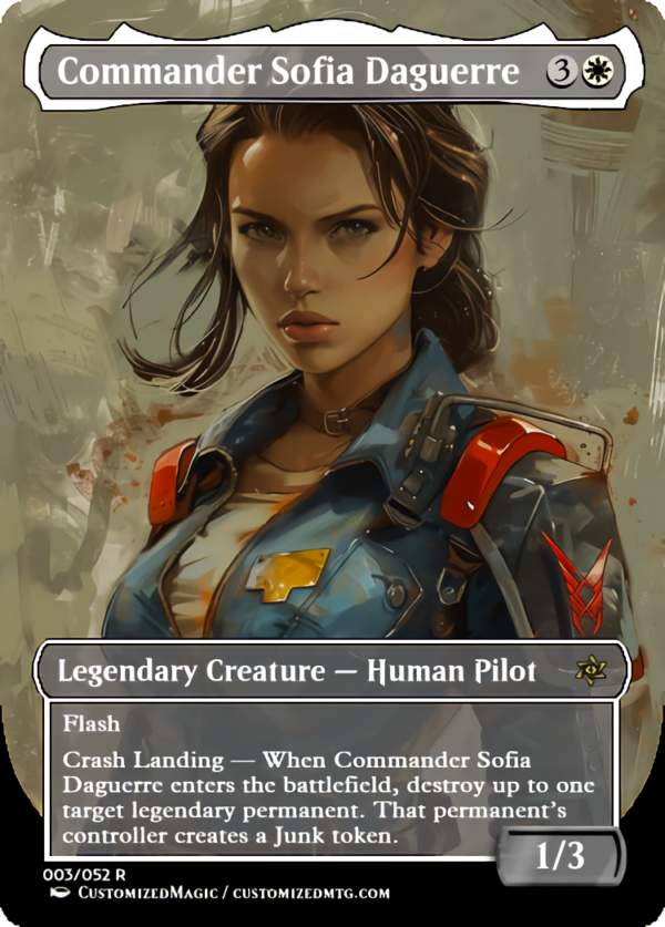 Fallout Commanders 1 of 3 | Commander Sofia Daguerre | Magic the Gathering Proxy Cards