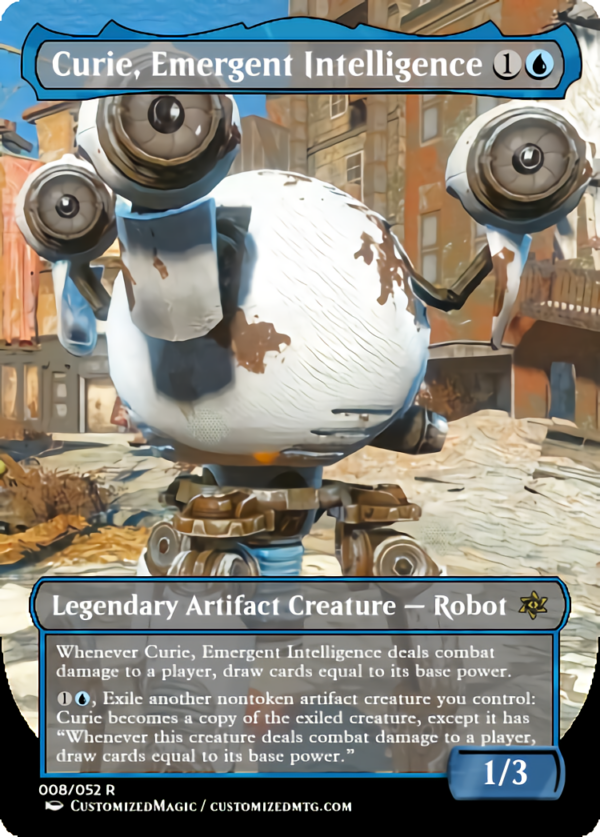 Fallout Commanders 1 of 3 | Curie Emergent Intelligence.2 | Magic the Gathering Proxy Cards
