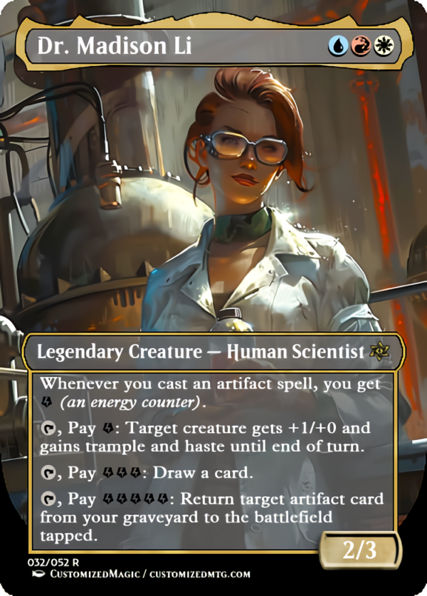 Fallout Commanders 1 of 3 | Dr. Madison Li.3 | Magic the Gathering Proxy Cards