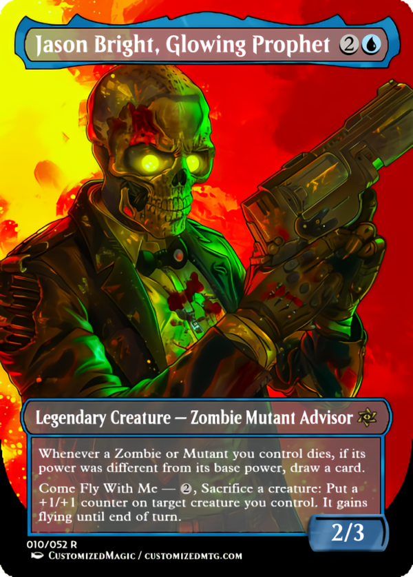 Fallout Commanders 2 of 3 | Jason Bright Glowing Prophet | Magic the Gathering Proxy Cards