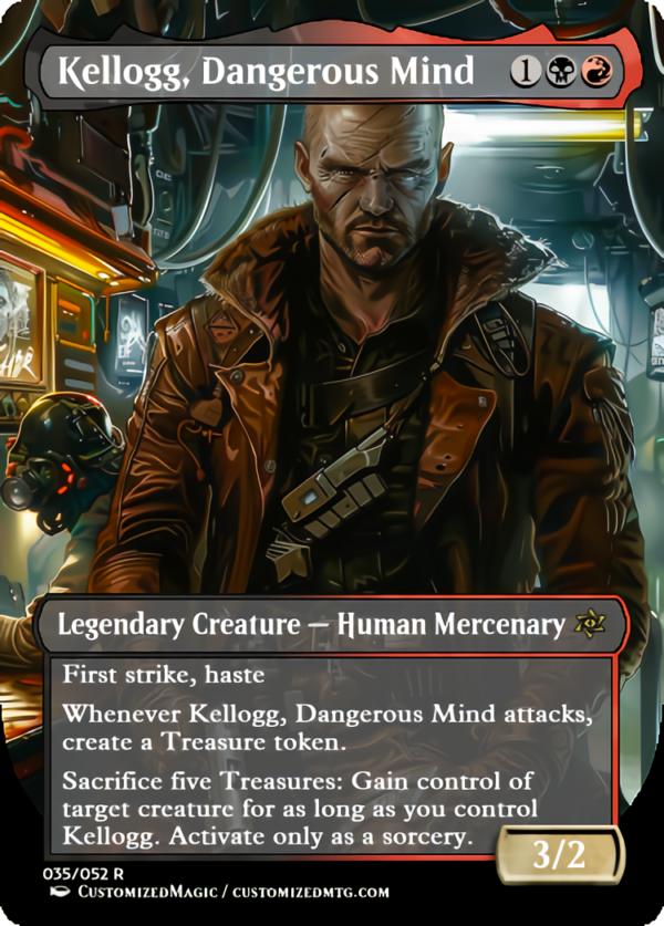 Fallout Commanders 2 of 3 | Kellogg Dangerous Mind | Magic the Gathering Proxy Cards