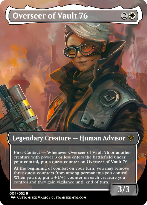Fallout Commanders 2 of 3 | Overseer of Vault 76 | Magic the Gathering Proxy Cards
