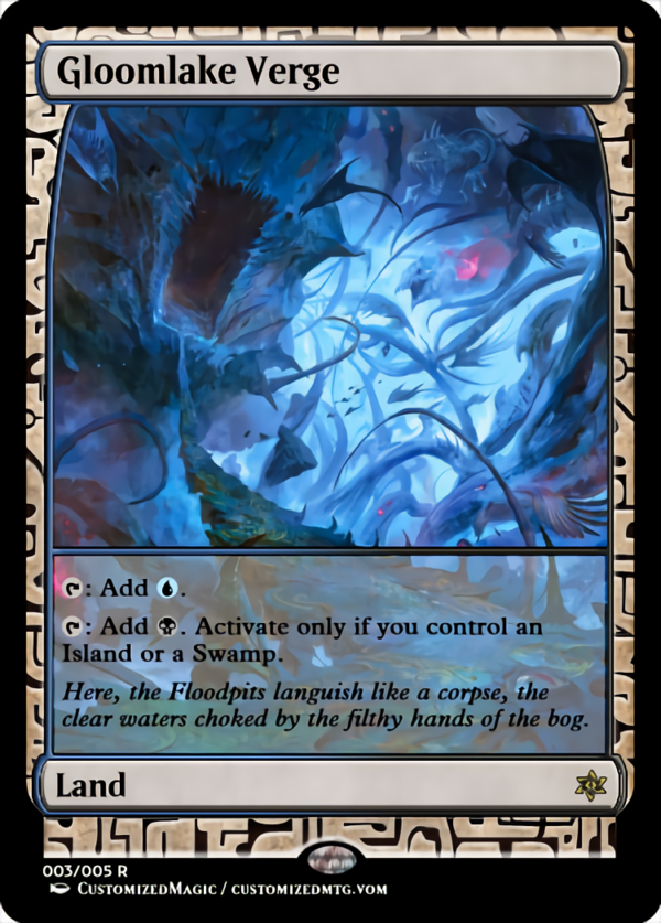 Verge Lands - Expedition Frame | Gloomlake Verge.1 | Magic the Gathering Proxy Cards