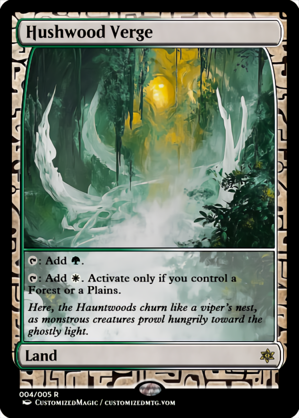 Verge Lands - Expedition Frame | Hushwood Verge.2 | Magic the Gathering Proxy Cards