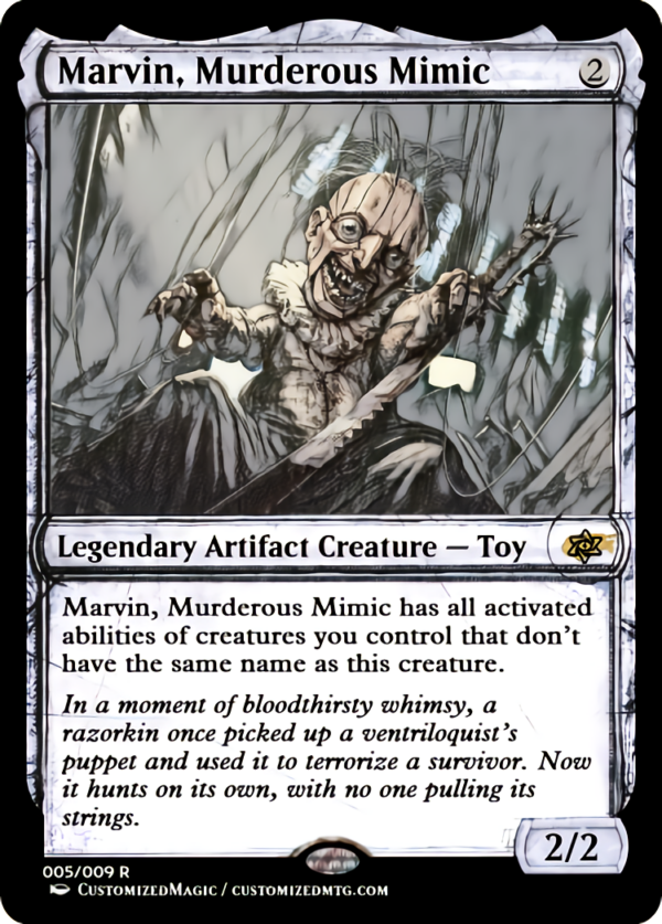 Marvin, Murderous Mimic | Marvin Murderous Mimic.4 | Magic the Gathering Proxy Cards