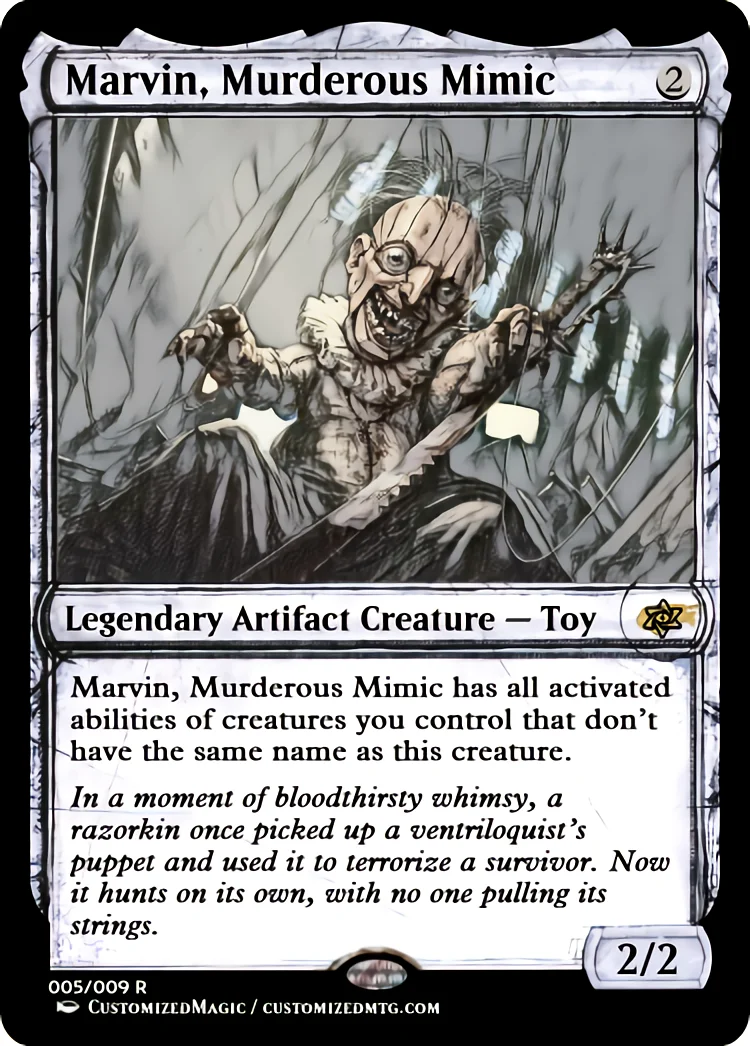 Marvin, Murderous Mimic | Marvin Murderous Mimic.4 | Magic the Gathering / MTG Proxy Cards |