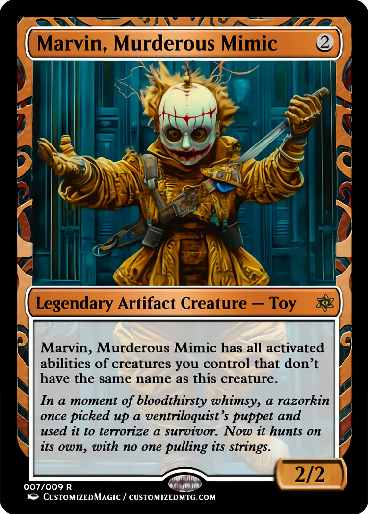 Marvin, Murderous Mimic | Marvin Murderous Mimic.6 | Magic the Gathering / MTG Proxy Cards |