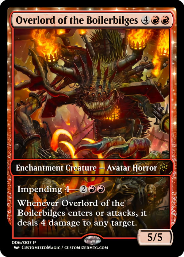 Duskmourn Enduring and Overlord Cycle - Japanese Art | Overlord of the Boilerbilges | Magic the Gathering Proxy Cards