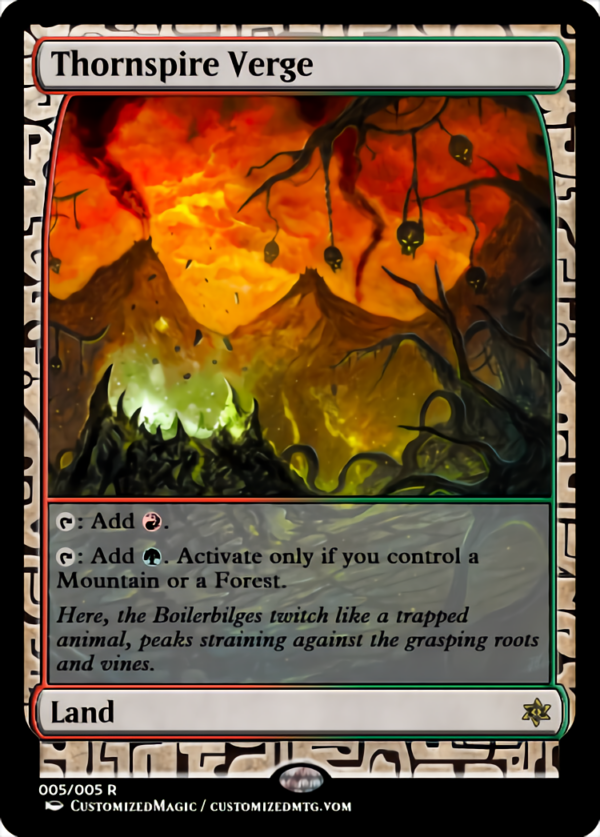 Verge Lands - Expedition Frame | Thornspire Verge.1 | Magic the Gathering Proxy Cards