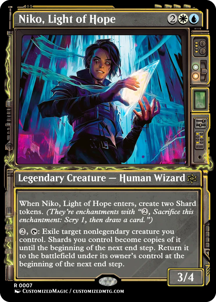 Duskmourn Commanders - Showcase | Niko Light of Hope | Magic the Gathering Proxy Cards