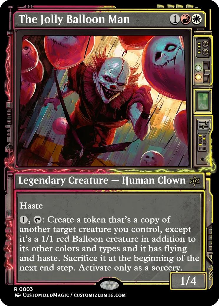 Duskmourn Commanders - Showcase | The Jolly Balloon Man | Magic the Gathering Proxy Cards