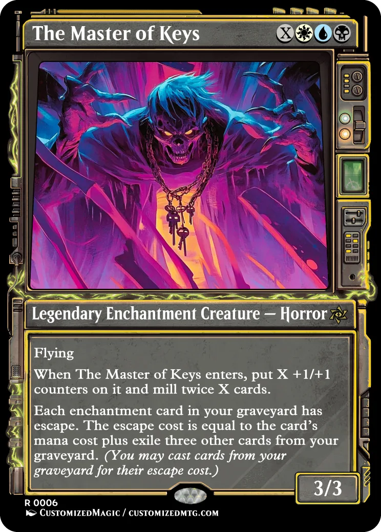 Duskmourn Commanders - Showcase | The Master of Keys | Magic the Gathering Proxy Cards