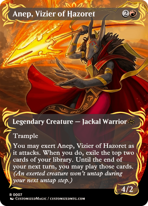 Foundations Jumpstart Commanders Uncommon - Full Art | Anep Vizier of Hazoret | Magic the Gathering Proxy Cards