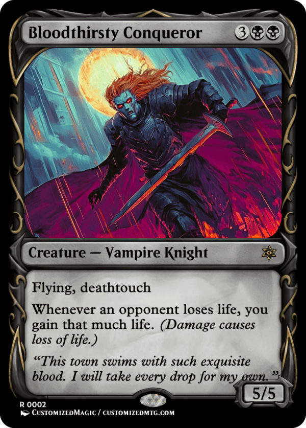 Bloodthirsty Conqueror | Bloodthirsty Conqueror.1 | Magic the Gathering Proxy Cards