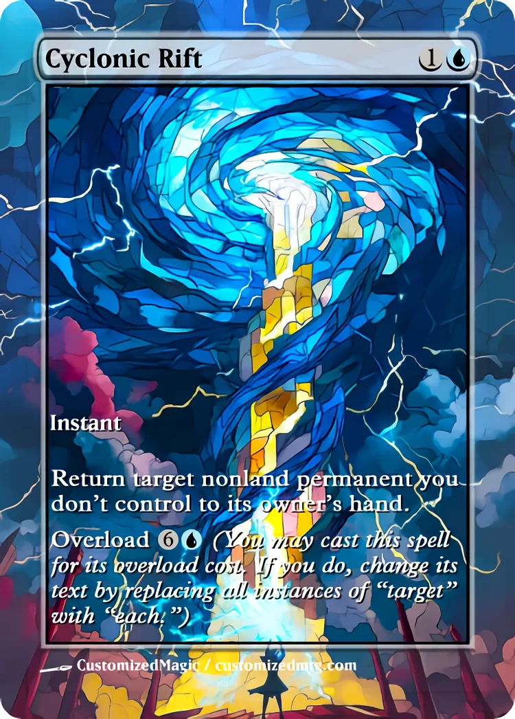 Cyclonic Rift | Cyclonic Rift.4 | Magic the Gathering / MTG Proxy Cards | Heroic Intervention