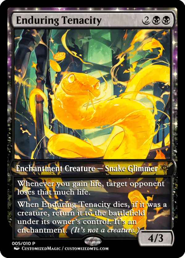 Duskmourn Enduring and Overlord Cycle - Japanese Art | Enduring Tenacity | Magic the Gathering Proxy Cards