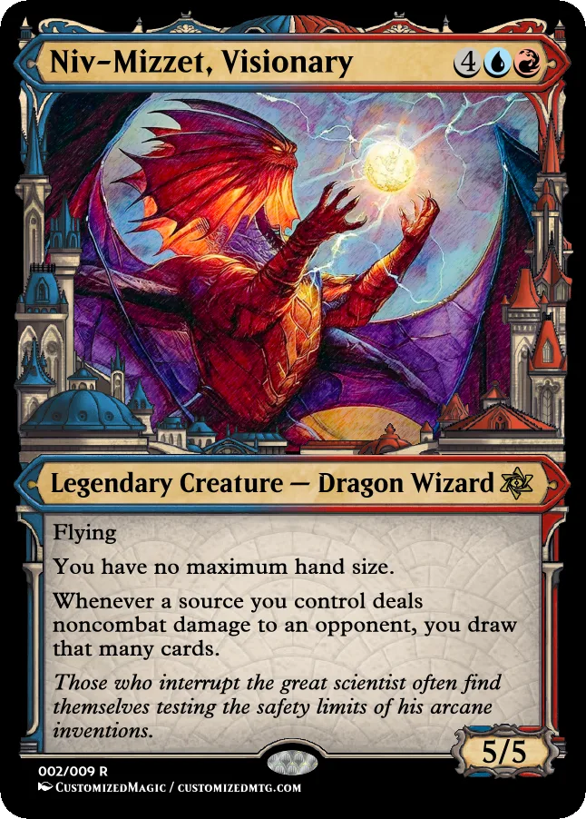 Niv-Mizzet, Visionary | Niv Mizzet Visionary.1 | Magic the Gathering Proxy Cards