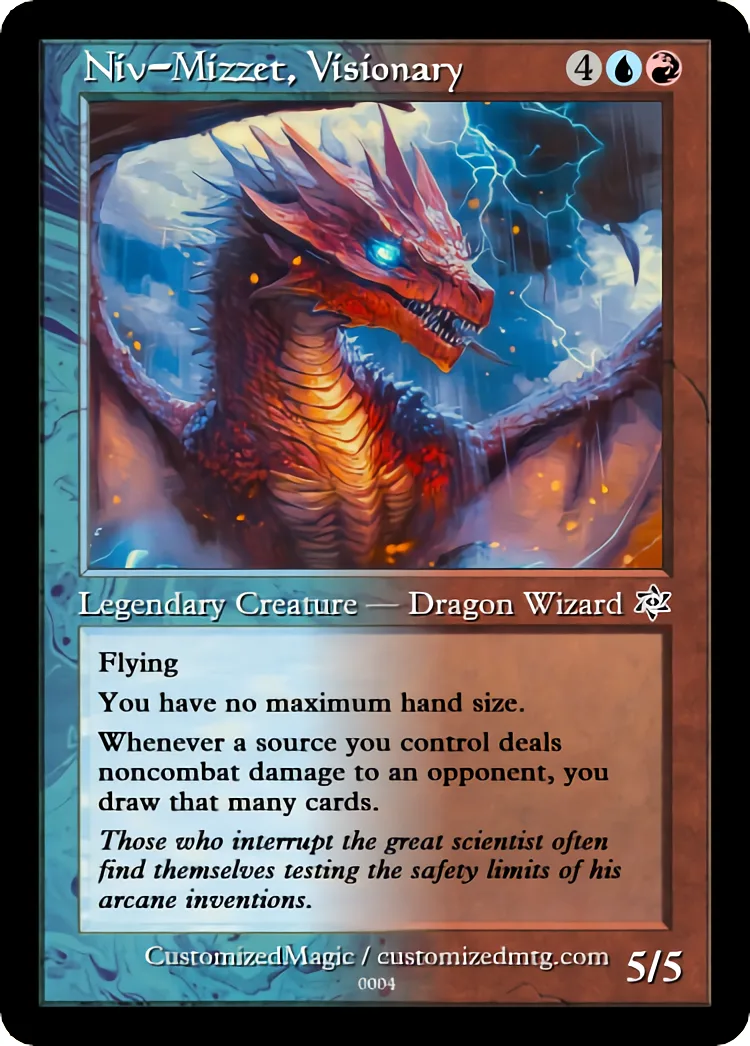 Niv-Mizzet, Visionary | Niv Mizzet Visionary.3 | Magic the Gathering Proxy Cards