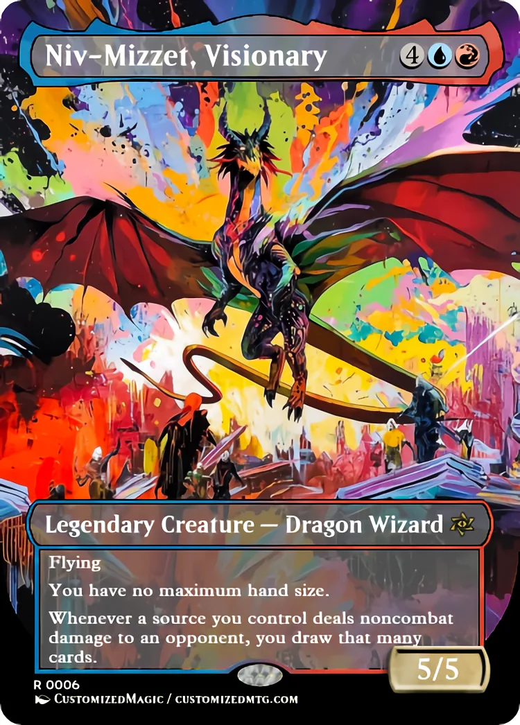 Niv-Mizzet, Visionary | Niv Mizzet Visionary.5 | Magic the Gathering Proxy Cards