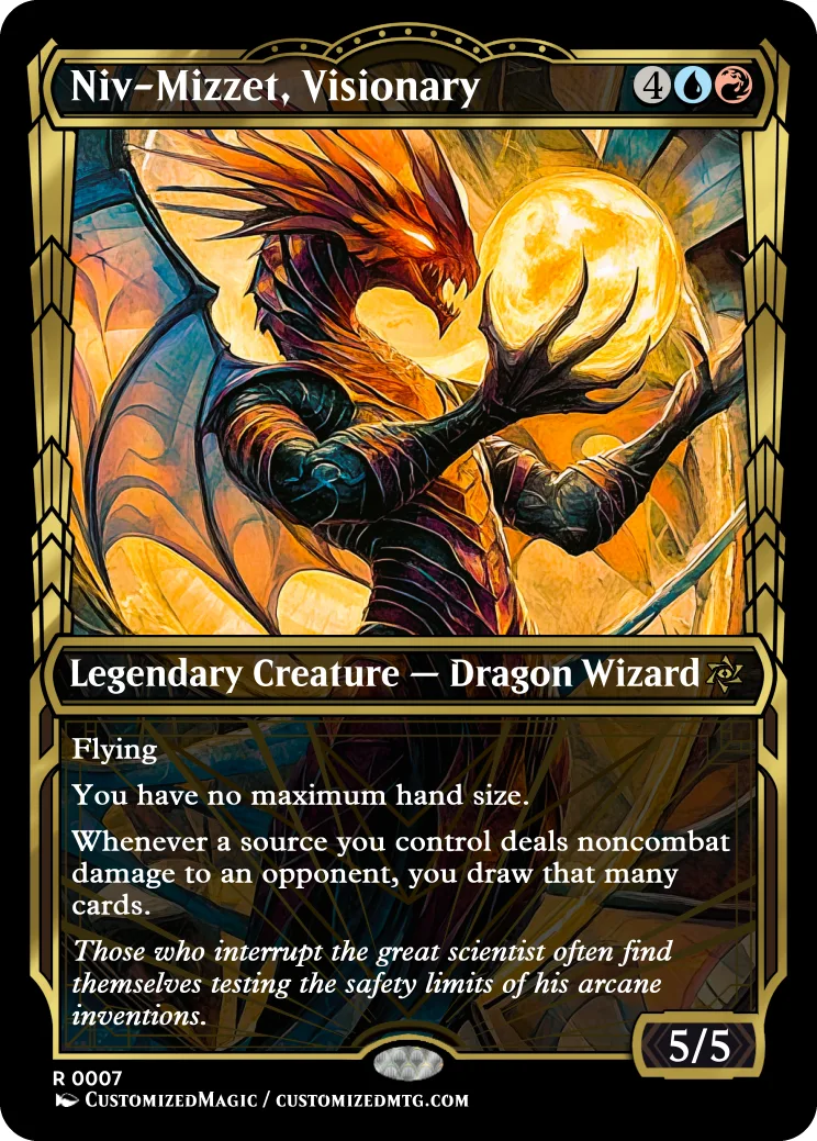 Niv-Mizzet, Visionary | Niv Mizzet Visionary.6 | Magic the Gathering Proxy Cards