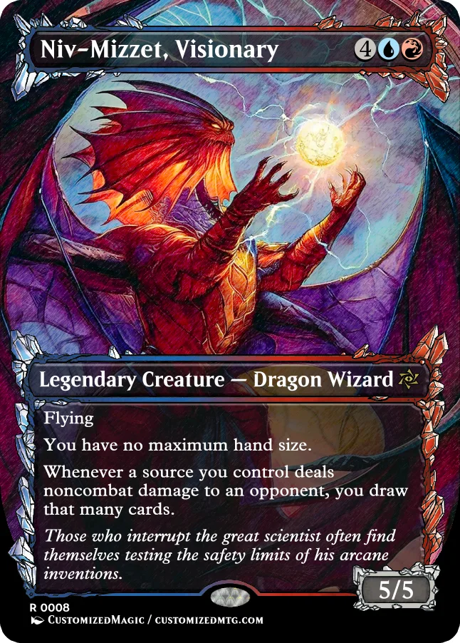 Niv-Mizzet, Visionary | Niv Mizzet Visionary.7 | Magic the Gathering Proxy Cards