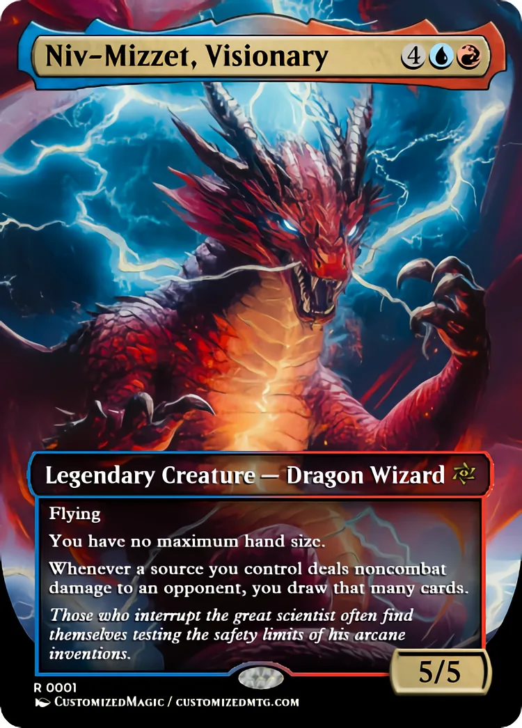 Niv-Mizzet, Visionary | Niv Mizzet Visionary | Magic the Gathering Proxy Cards