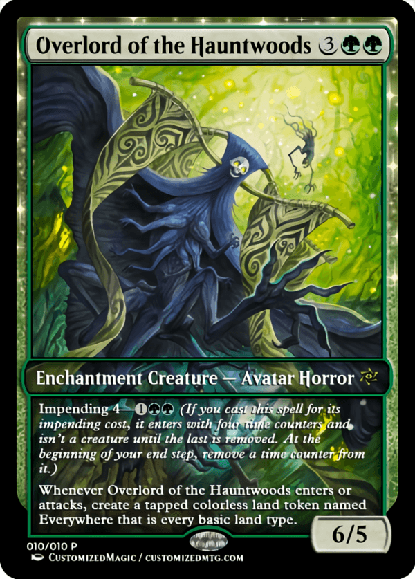 Duskmourn Enduring and Overlord Cycle - Japanese Art | Overlord of the Hauntwoods | Magic the Gathering Proxy Cards